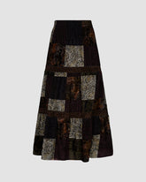 Cottage Grunge Patchwork Maxirock